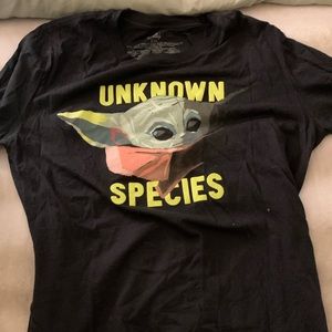 Black Baby Yoda T-Shirt